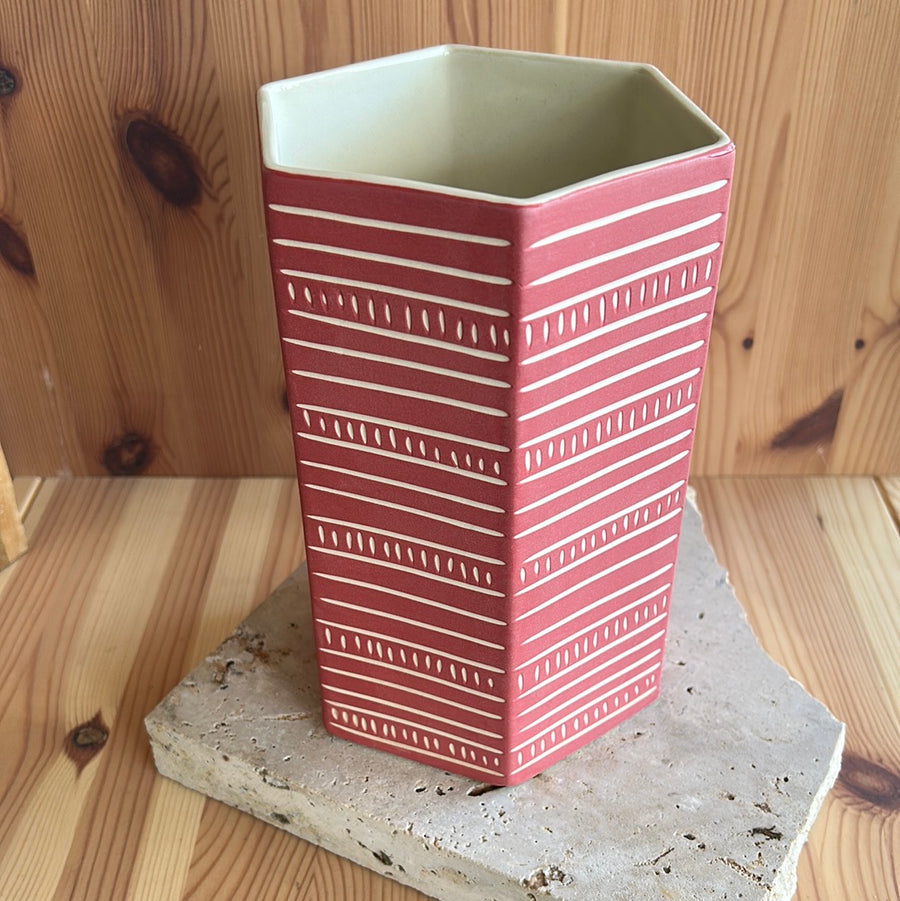 Hexagon Medium - Red Clay