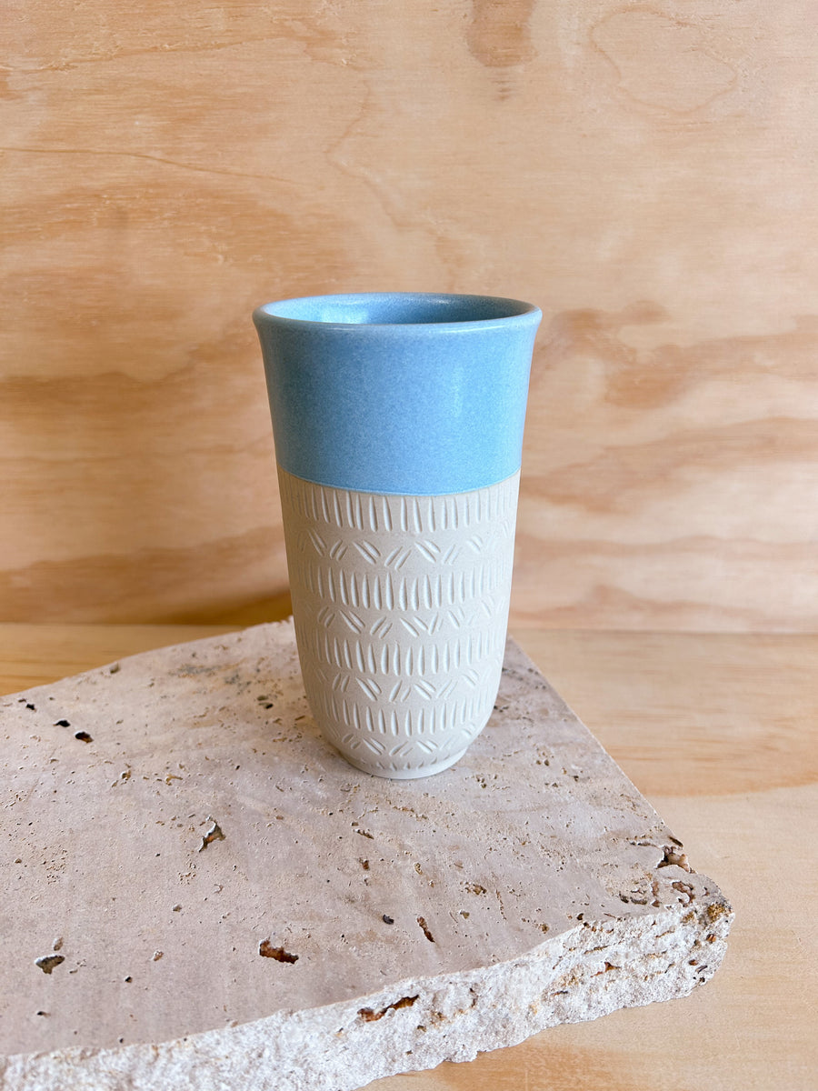 Tall Cup - Linen & Sky Antique