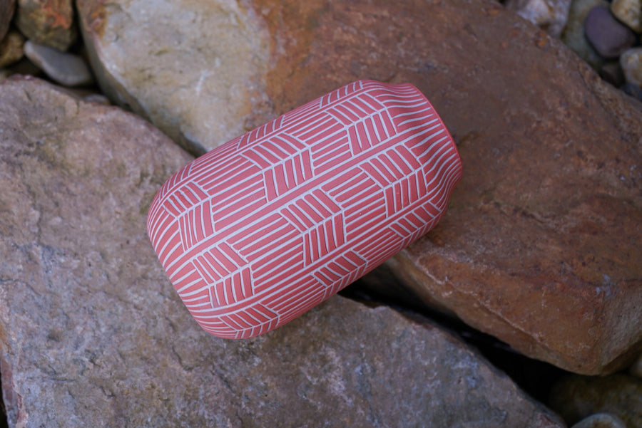 Medium Arrow Vase - Coral