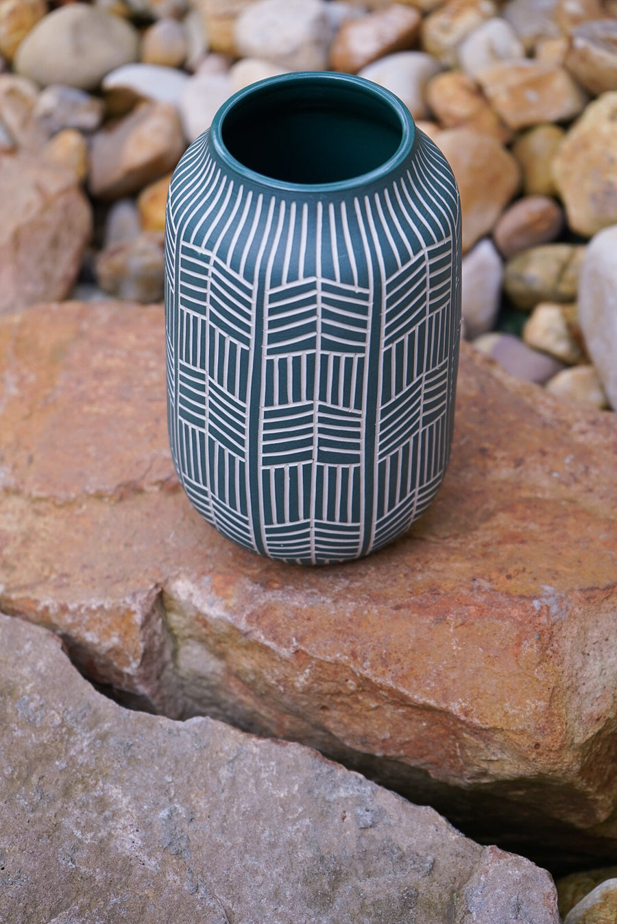Medium Arrow Vase - Emerald